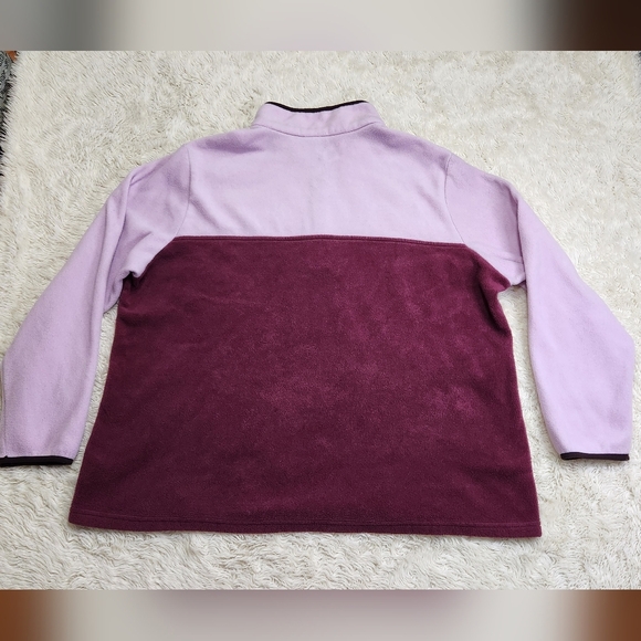 Columbia Sportswear Benton Springs 1/2 Snap Plus Sz 3X Pullover Purple/Maroon - Picture 8 of 12